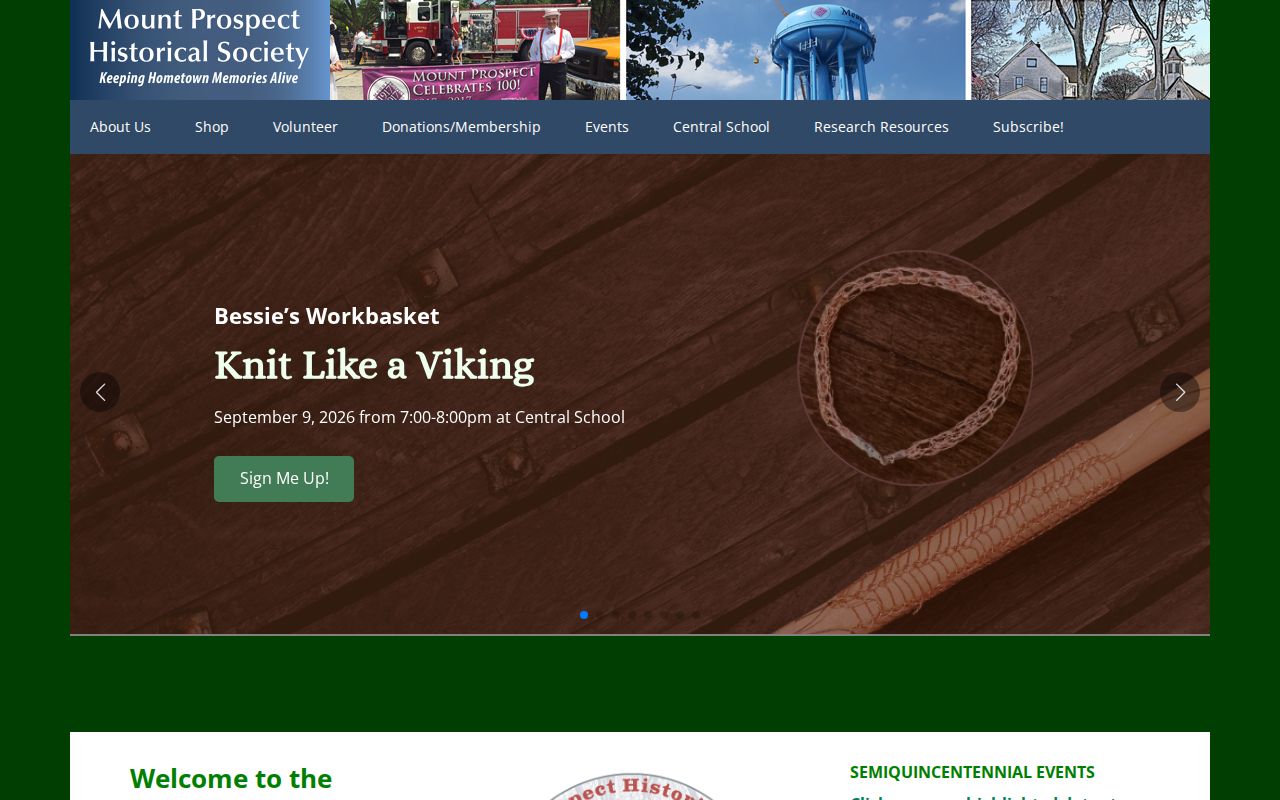 Mount Prospect Historical Society website for Mount Prospect city directory research