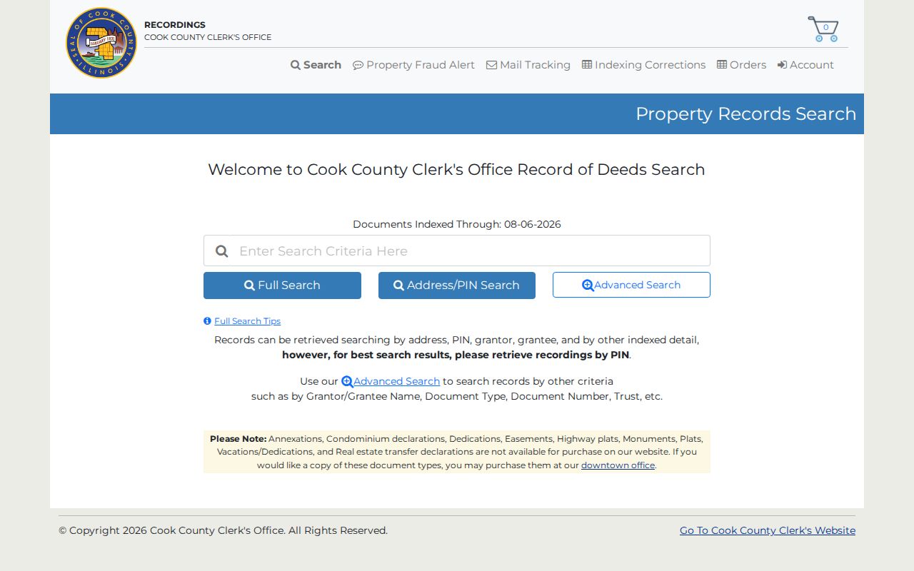 Cook County CRS deed search for a Mount Prospect street directory for Mount Prospect street directory research
