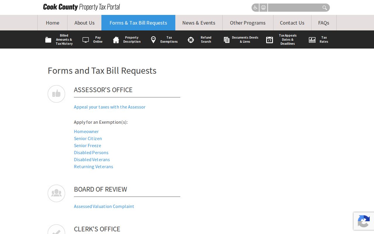 Cook County property and tax search for Mount Prospect addresses for Mount Prospect street directory research